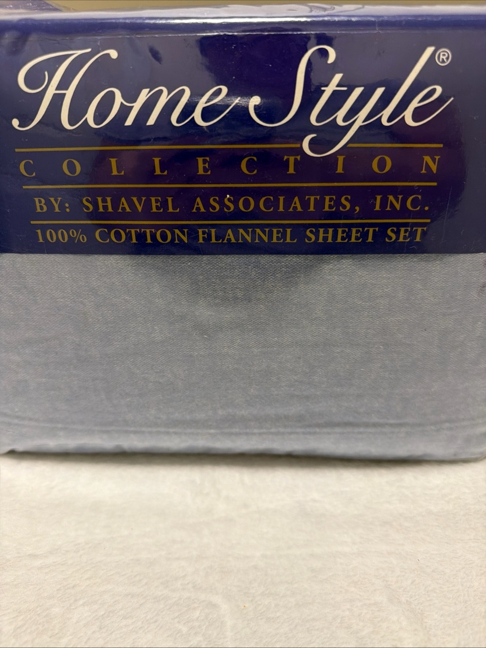 Light Blue Cotton Flannel Sheet Set